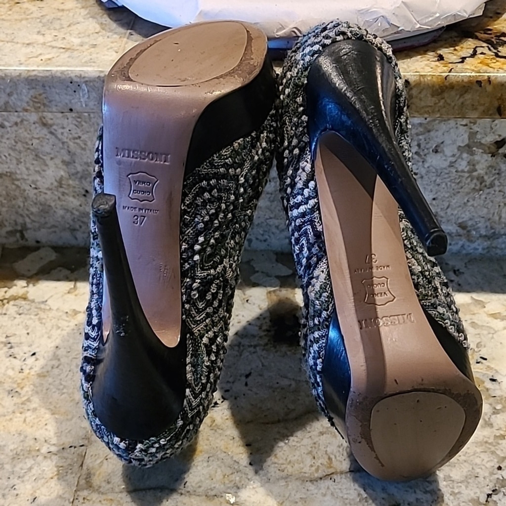 Missoni stiletto heels sz. 37 made in Italy. - Picture 9 of 10